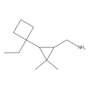 rac-[(1R,3S)-3-(1-ethylcyclobutyl)-2,2-dimethylcyclopropyl]methanamine结构式