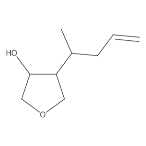 rac-(3R,4S)-4-(pent-4-en-2-yl)oxolan-3-ol Structure