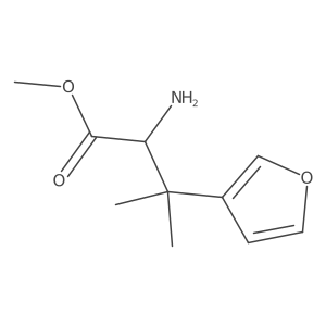 Methyl 2-amino-3-(furan-3-yl)-3-methylbutanoate结构式