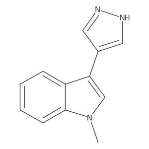 1-methyl-3-(1H-pyrazol-4-yl)-1H-indole Structure