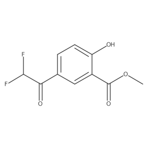 Methyl 5-(2,2-difluoroacetyl)-2-hydroxybenzoate Structure