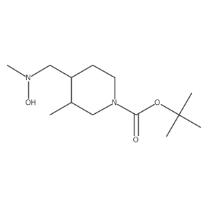 Tert-butyl 4-{[hydroxy(methyl)amino]methyl}-3-methylpiperidine-1-carboxylate Structure