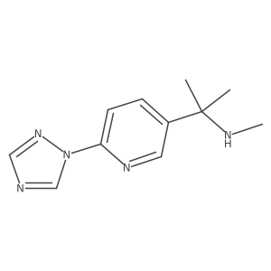methyl({2-[6-(1H-1,2,4-triazol-1-yl)pyridin-3-yl]propan-2-yl})amine Structure