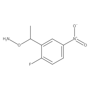 O-[1-(2-fluoro-5-nitrophenyl)ethyl]hydroxylamine Structure