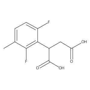 2-(2,6-Difluoro-3-methylphenyl)butanedioic acid Structure