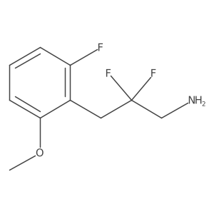 2,2-Difluoro-3-(2-fluoro-6-methoxyphenyl)propan-1-amine Structure