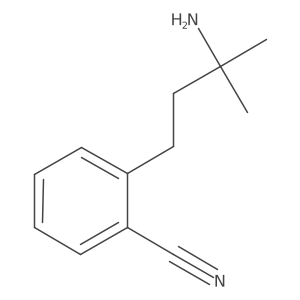 2-(3-Amino-3-methylbutyl)benzonitrile结构式