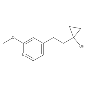 1-[2-(2-Methoxypyridin-4-yl)ethyl]cyclopropan-1-ol Structure