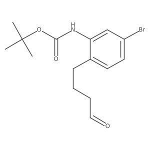 tert-butyl N-[5-bromo-2-(4-oxobutyl)phenyl]carbamate结构式