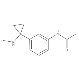 N-{3-[1-(methylamino)cyclopropyl]phenyl}acetamide Structure