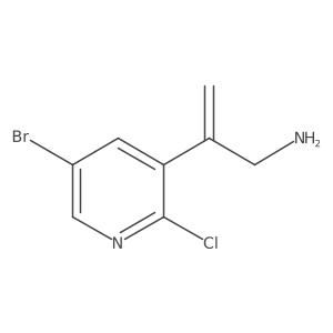 2-(5-Bromo-2-chloropyridin-3-yl)prop-2-en-1-amine Structure