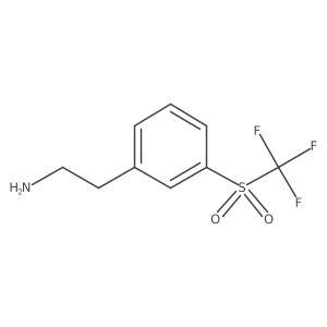 2-(3-Trifluoromethanesulfonylphenyl)ethan-1-amine结构式
