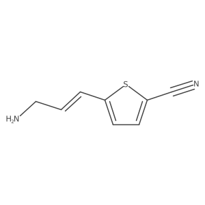 5-(3-Aminoprop-1-en-1-yl)thiophene-2-carbonitrile Structure