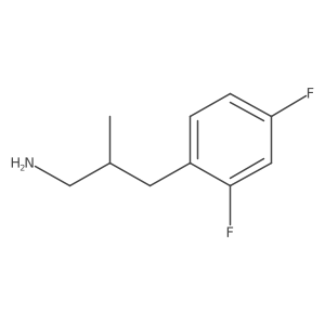 (2R)-3-(2,4-Difluorophenyl)-2-methylpropan-1-amine Structure