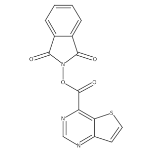1,3-dioxo-2,3-dihydro-1H-isoindol-2-yl thieno[3,2-d]pyrimidine-4-carboxylate结构式