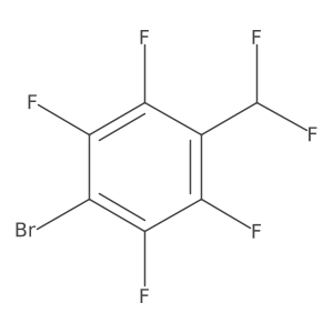 1-Bromo-4-(difluoromethyl)-2,3,5,6-tetrafluorobenzene结构式
