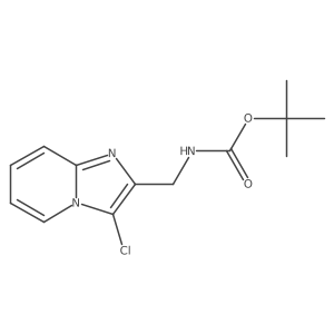 Tert-butyl N-[(3-chloroimidazo[1,2-a]pyridin-2-yl)methyl]carbamate结构式