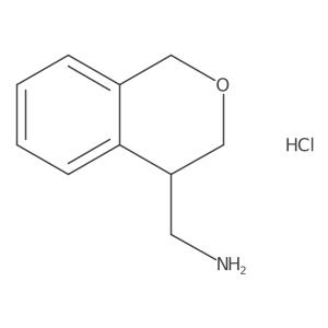 3,4-Dihydro-1H-isochromen-4-ylmethanamine;hydrochloride结构式