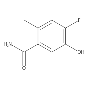 4-Fluoro-5-hydroxy-2-methylbenzamide Structure