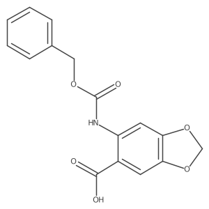 6-{[(Benzyloxy)carbonyl]amino}-1,3-dioxaindane-5-carboxylic acid Structure