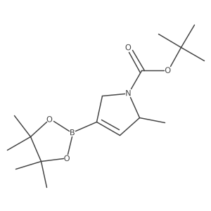 Tert-butyl 2-methyl-4-(4,4,5,5-tetramethyl-1,3,2-dioxaborolan-2-yl)-2,5-dihydropyrrole-1-carboxylate Structure