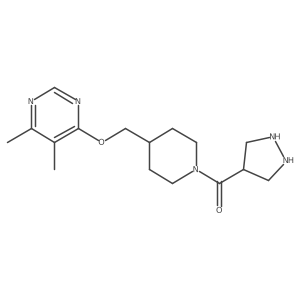 [4-[(5,6-Dimethylpyrimidin-4-yl)oxymethyl]piperidin-1-yl]-pyrazolidin-4-ylmethanone结构式