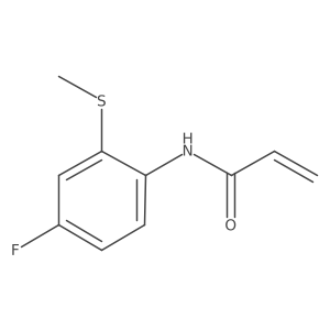 N-(4-Fluoro-2-methylsulfanylphenyl)prop-2-enamide结构式