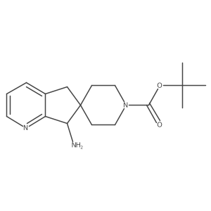 tert-Butyl 7-amino-5,7-dihydrospiro[cyclopenta[b]pyridine-6,4'-piperidine]-1'-carboxylate结构式