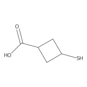 3-Sulfanylcyclobutane-1-carboxylic acid Structure