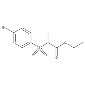 Ethyl 2-[(4-bromophenyl)sulfonyl]propanoate Structure