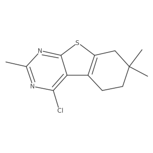 4-Chloro-2,7,7-trimethyl-5,6,7,8-tetrahydrobenzo[4,5]thieno[2,3-D]pyrimidine Structure