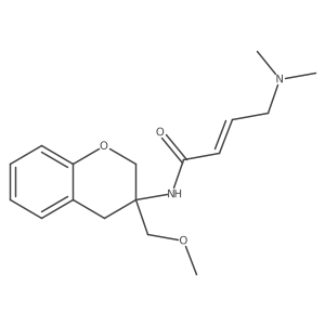 (2E)-4-(dimethylamino)-N-[3-(methoxymethyl)-3,4-dihydro-2H-1-benzopyran-3-yl]but-2-enamide结构式