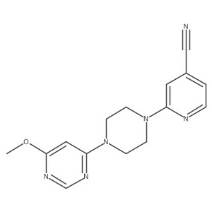 2-[4-(6-Methoxypyrimidin-4-yl)piperazin-1-yl]pyridine-4-carbonitrile Structure