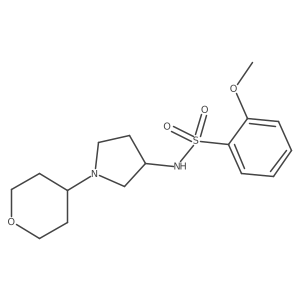 2-methoxy-N-[1-(oxan-4-yl)pyrrolidin-3-yl]benzene-1-sulfonamide Structure