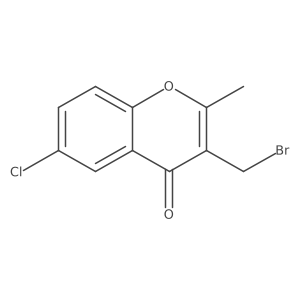 3-(bromomethyl)-6-chloro-2-methyl-4H-chromen-4-one Structure