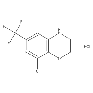 5-Chloro-7-(trifluoromethyl)-2,3-dihydro-1H-pyrido[3,4-b][1,4]oxazine;hydrochloride Structure