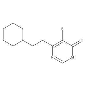 6-(2-Cyclohexylethyl)-5-fluoro-3,4-dihydropyrimidin-4-one Structure