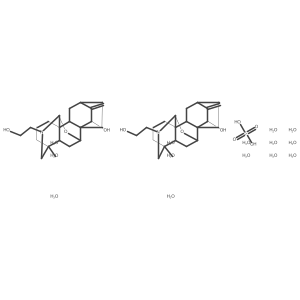 Ajaconine sulfate heptahydrate结构式