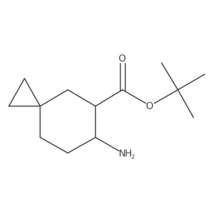 Tert-butyl 6-aminospiro[2.5]octane-5-carboxylate结构式