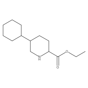 Ethyl 5-cyclohexylpiperidine-2-carboxylate Structure