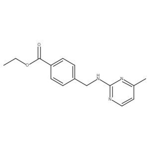 Ethyl 4-{[(4-methylpyrimidin-2-yl)amino]methyl}benzoate结构式