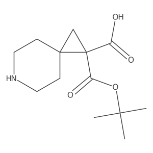 1-[(Tert-butoxy)carbonyl]-6-azaspiro[2.5]octane-1-carboxylic acid Structure