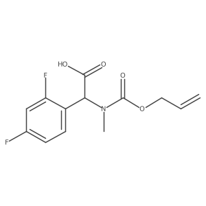 2-(2,4-Difluorophenyl)-2-{methyl[(prop-2-en-1-yloxy)carbonyl]amino}acetic acid结构式