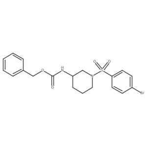 benzyl N-[1-(4-bromobenzenesulfonyl)piperidin-3-yl]carbamate Structure