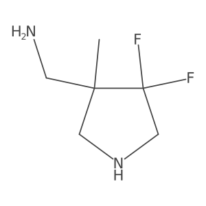 1-(4,4-Difluoro-3-methylpyrrolidin-3-yl)methanamine Structure