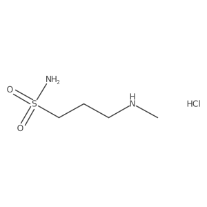 3-(Methylamino)propane-1-sulfonamide hydrochloride结构式