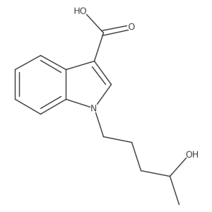 1-(4-Hydroxypentyl)-1H-indole-3-carboxylic acid结构式