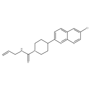 4-(6-chloro-1,8-naphthyridin-2-yl)-N-(prop-2-en-1-yl)piperidine-1-carboxamide结构式