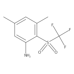 3,5-Dimethyl-2-((trifluoromethyl)sulfonyl)aniline Structure