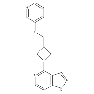 3-[(1-{1H-pyrazolo[3,4-d]pyrimidin-4-yl}azetidin-3-yl)methoxy]pyridine Structure